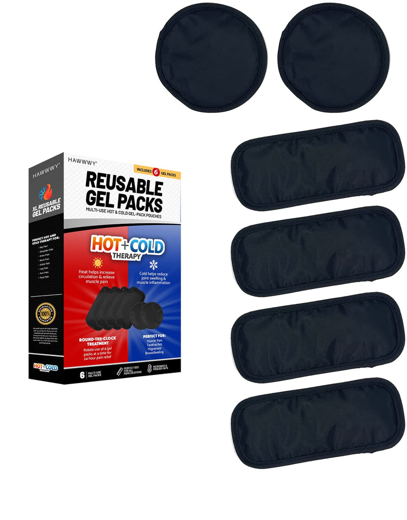 Hawwwy Universal Gel Hot Cold Gel Packs Ice Packs Heat Pads Perfect for Sore Muscles