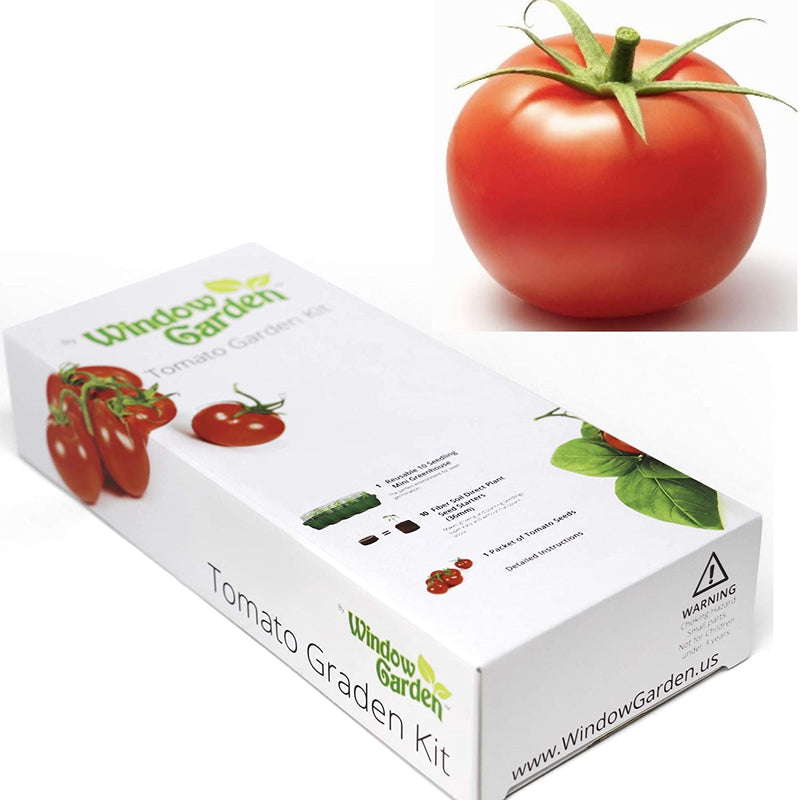 Window Garden - Tomato Vegetable Starter Kit - Grow Your Own Food. Germinate Seeds on Your