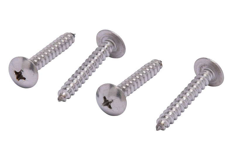 8 x 1" Stainless Truss Head Phillips Wood Screw (100pc) 18-8 (304) Stainless Steel Screws