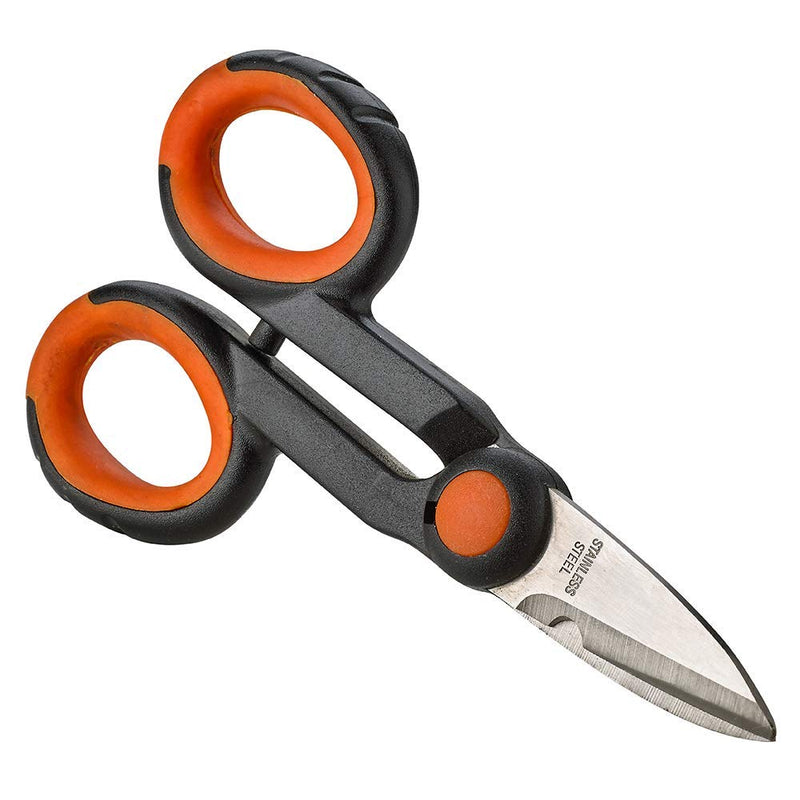 Katzco Multipurpose Utility Snips - 2 Pack - 5.5 Inch - Finely Serrated Wire Cutters