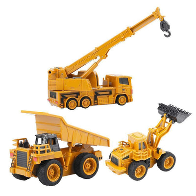 Top Race 4 Channel Mini Remote Control Dump Truck 1:64 Scale, Mini Construction Toys