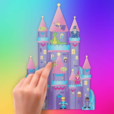 Kicko Make a Castle Sticker - Set of 12 Magical Giant Stickers Scene for Birthday Treat