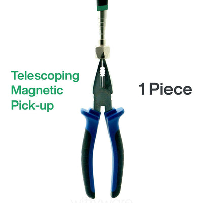 Katzco Telescoping Magnetic Pick-Up Tool with 15 lb Pull Capacity - 1 Pack, Colors Vary