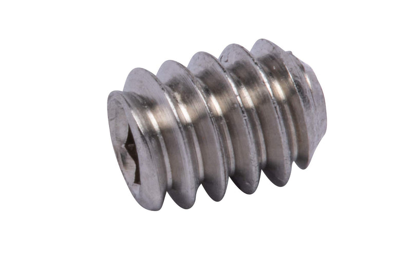 10-24 x 1/4" Stainless Set Screw with Hex Allen Head Drive and Oval Point (100 pc), 18-8