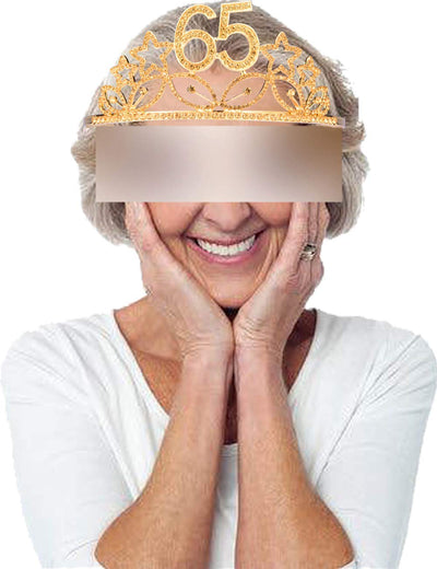 65th Birthday Gifts for Women, 65 Birthday Tiara and Sash,65th Birthday, 65th Birthday