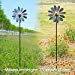 Solar Wind Spinner Arabesque 75in Multi-Color Seasonal LED Lighting Solar Powered Glass