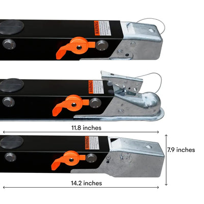 Noa Store Lock Out Key For Ufp Surge Brake Trailer - Magnetic With Heavy Duty Strap