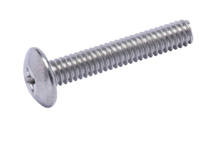 5/16"-18 X 1-1/4" Stainless Phillips Truss Head Machine Screw, (25pc), Coarse Thread, 18-8