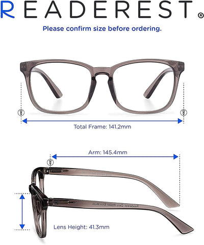 Blue-Light-Blocking-Reading-Glasses-Charcoal-2-25-Magnification-Computer-Glasses