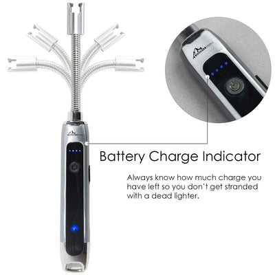 Rechargeable Arc Lighter - Flameless Lighter - USB Plasma Lighter - Adjustable Extra Long