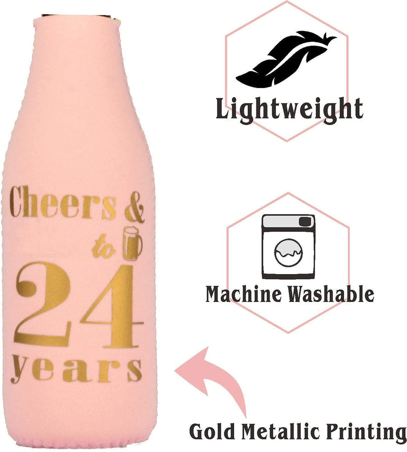 24th Birthday Gifts for Women, 24th Birthday Gifts, 24th Birthday Can Coolers, 24th