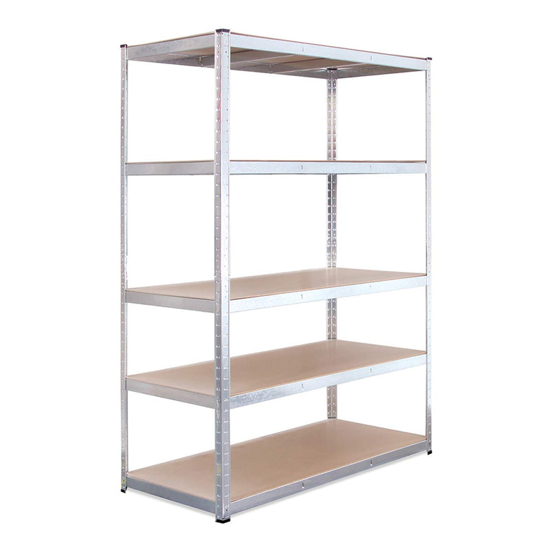 180cm X 120cm X 60cm, Galvanised 5 Tier (175kg Per Shelf), 875kg Capacity Extra