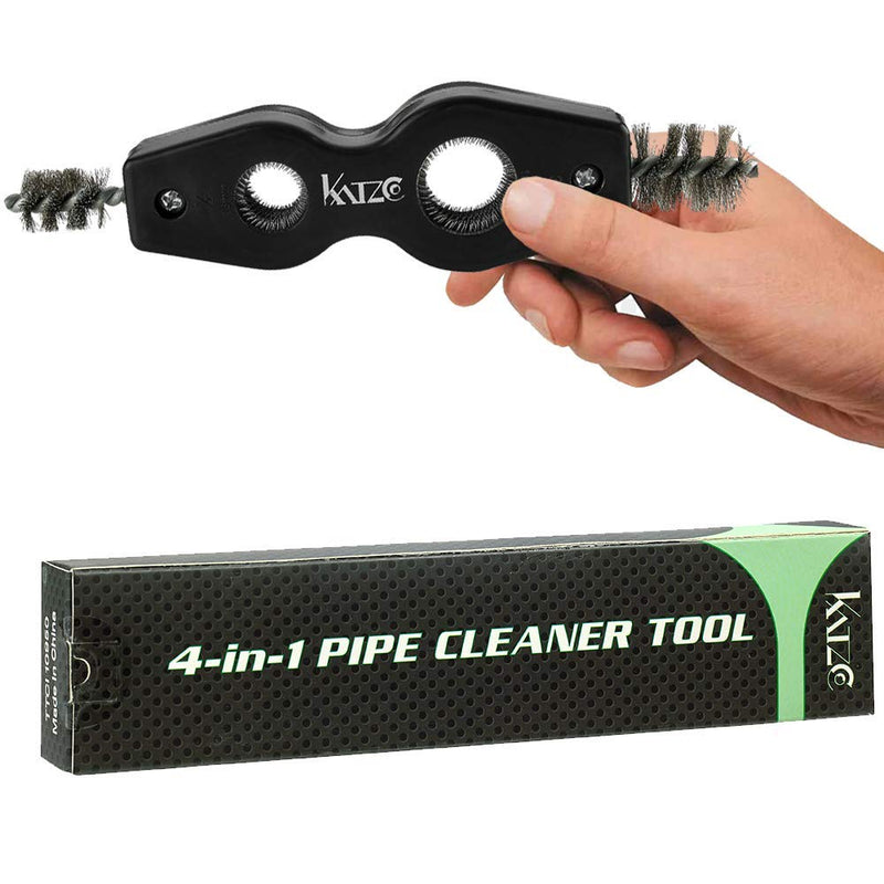 Katzco Pipe Cleaner Tool - 4 in 1-10.6 Inches - Cleans Inside and Outside - for Plumbing