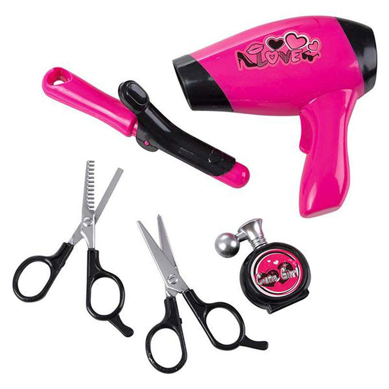 Kicko Hair Stylist Set for Girls - 5 Pieces Kids Hairdresser Tools - Perfect for Pretend