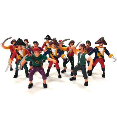 Kicko Pirate Action Figures for Imaginary Play, Gift and Prizes - Assorted, 3 to 4 Inches