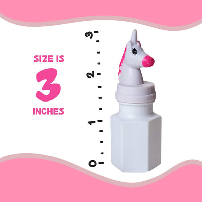 Kicko 3 Inch Unicorn Bubble Bottle - 24 Pieces of Mythical Blob Holders - for Novelty