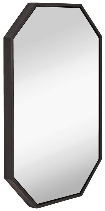 Clean Large Modern Black Frame Wall Mirror 30" X 40" Contemporary Premium Silver Backed