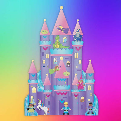 Kicko Make a Castle Sticker - Set of 12 Magical Giant Stickers Scene for Birthday Treat