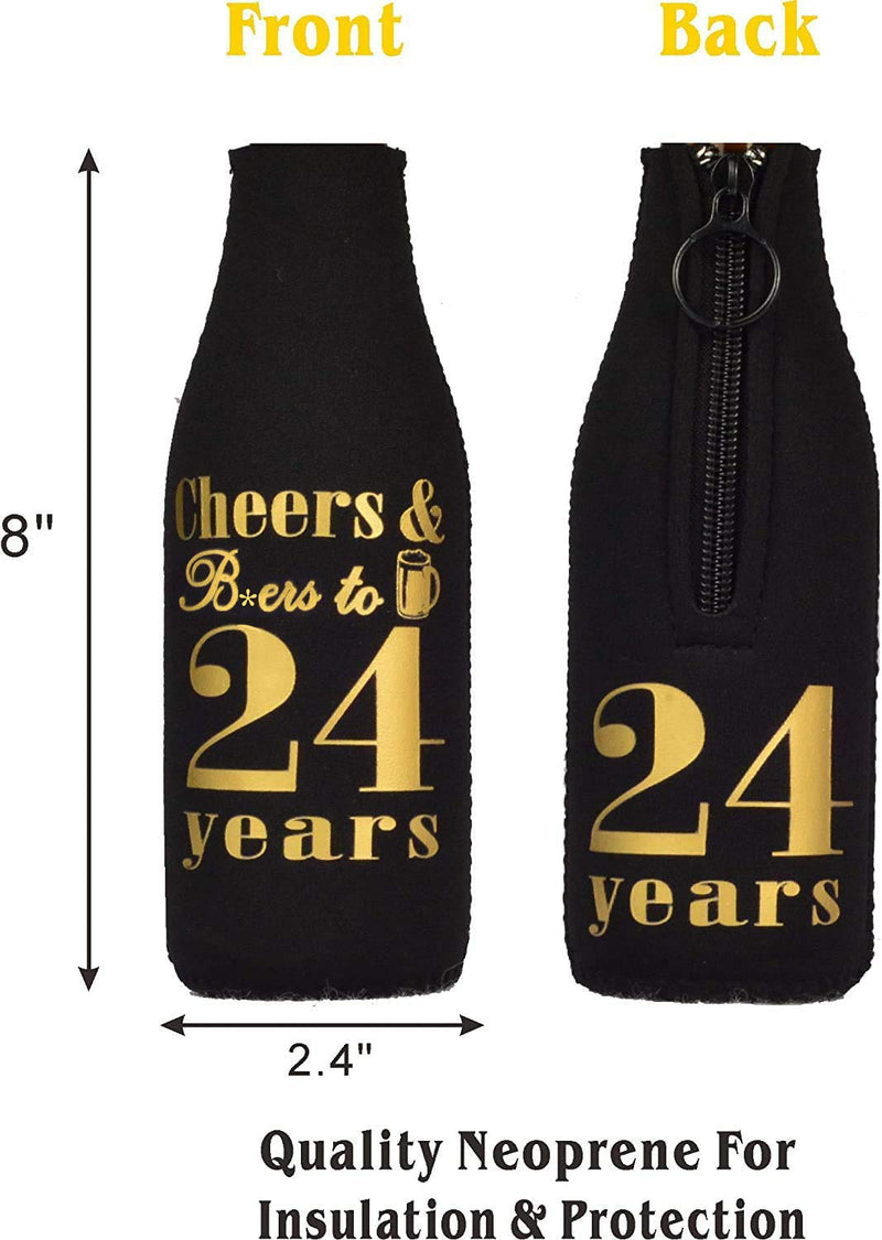 24th Birthday Gifts for Men, 24th Birthday Gifts, 24th Birthday Can Cooler, 24th Birthday