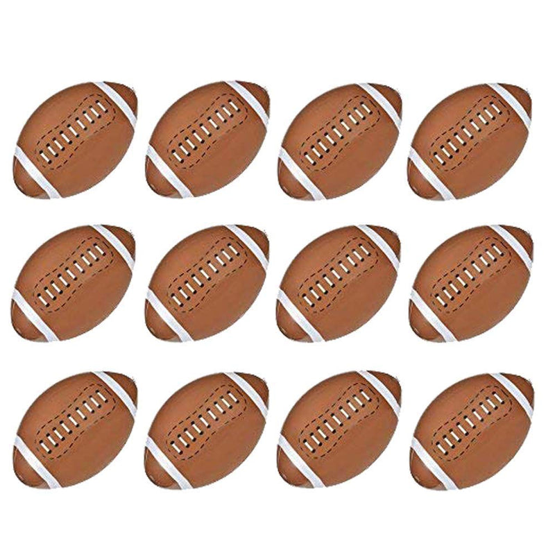 Kicko 16 Inch Inflatable American Football Toy - 12 Pieces of Squishy and Bouncy Ball