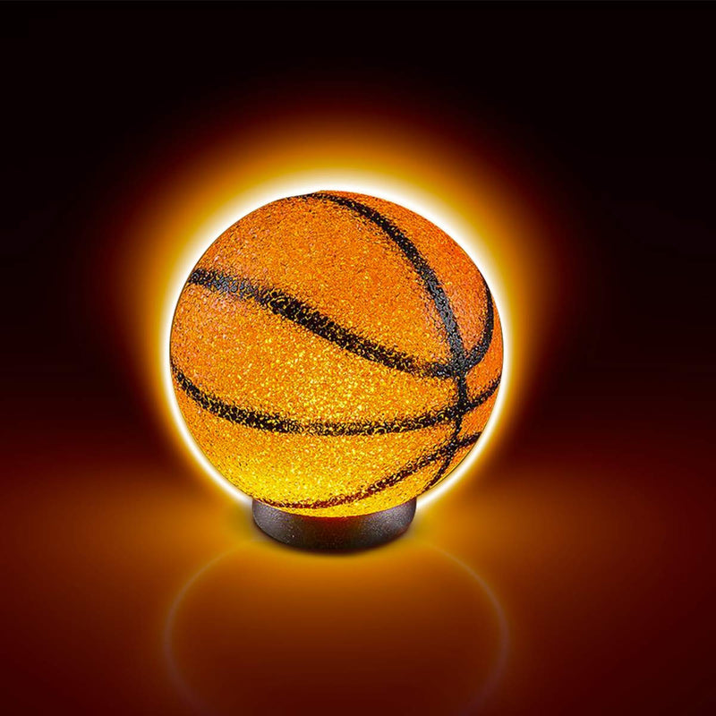 Kicko Sparkle Basketball Lamp - 1 Piece - B-Ball Shaped Lamp with Sturdy Plastic Base