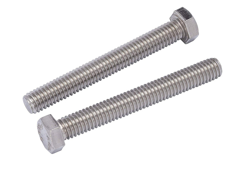 3/8"-16 X 3" (10pc) Stainless Hex Head Bolt, Fully Threaded, 18-8 Stainless