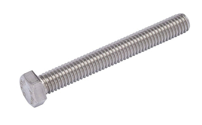 3/8"-16 X 3" (10pc) Stainless Hex Head Bolt, Fully Threaded, 18-8 Stainless