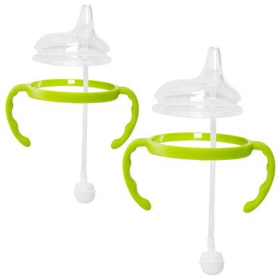 Soft Spout Transition Sippy Cup Kit for Comotomo Baby Bottles | Conversion Kit Fits 5