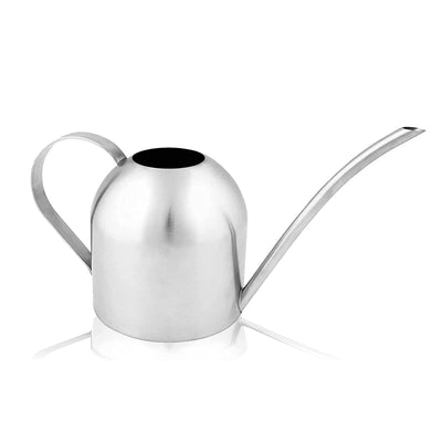 30 Oz. Stainless Steel Watering Can - Metal Watering Can With Long Spout To Prevent