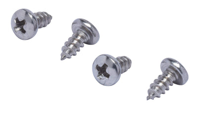 8 X 3" Stainless Pan Head Phillips Wood Screw, (25pc), 18-8 (304) Stainless Steel Screws