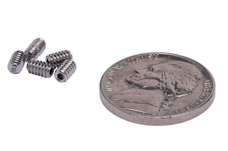 440 X 516 Stainless Set Screw With Hex Allen Head Drive And Oval Point 100 Pc 18