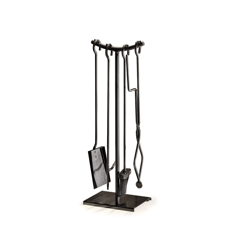 FLAMELY 25" 4-Piece Fireplace Tools Set - Poker, Shovel, Tongs & Brush. Easy to Assemble