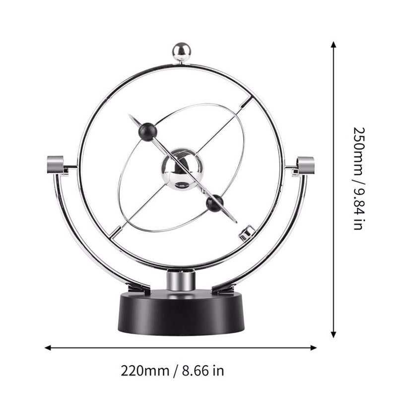 Kicko Kinetic Orbital Perpetual Motion Desk Toy - 2 Pack, 7 Inch - for Home, School