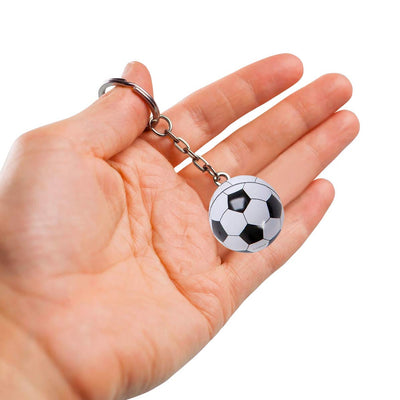 Kicko Sports Ball Keychain - 48 Pack - Assorted Bag Charm - Party Favor, World Cup Fan