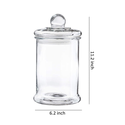 Glass Apothecary Jar Canister Set with Ball Lid (0.7 Gallon