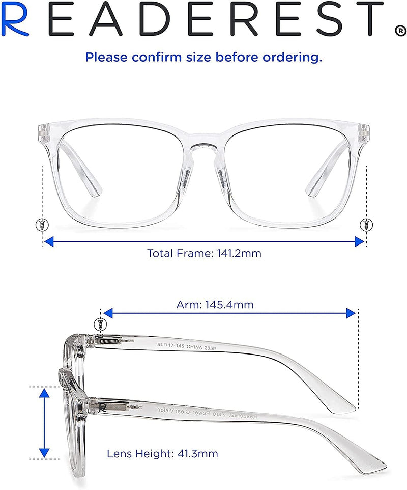 Blue-Light-Blocking-Reading-Glasses-Clear-0-00-Magnification-Computer-Glasses