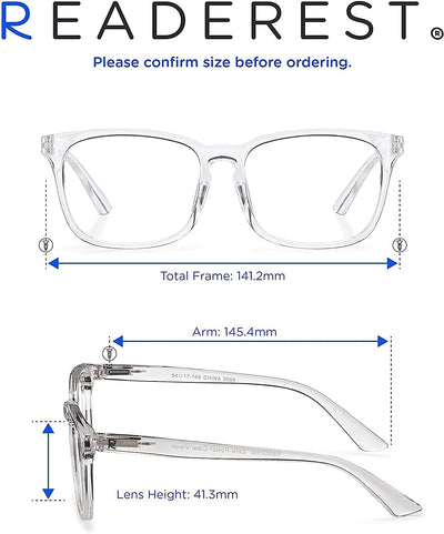 Readerest blue-light-blocking-reading-glasses-clear-3-50-magnification