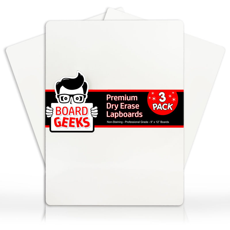 Dry Erase Lapboard 9 X 12 Inch Large 25 Pack Doublesided Whiteboard White