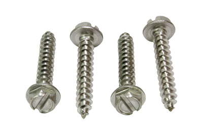 10 X 1/2" Stainless Slotted Hex Washer Head Screw, (50 pc), 18-8 (304) Stainless Steel