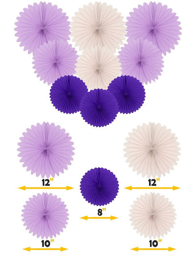 PURPLE BIRTHDAY DECORATION SET FOR GIRL, PURPLE BIRTHDAY DECORATION SET, 24 PC - Party