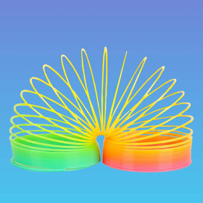 Kicko Assorted Spring Coils - 9 Pack - 3 Inch Plastic Coil Springs in Different Colors