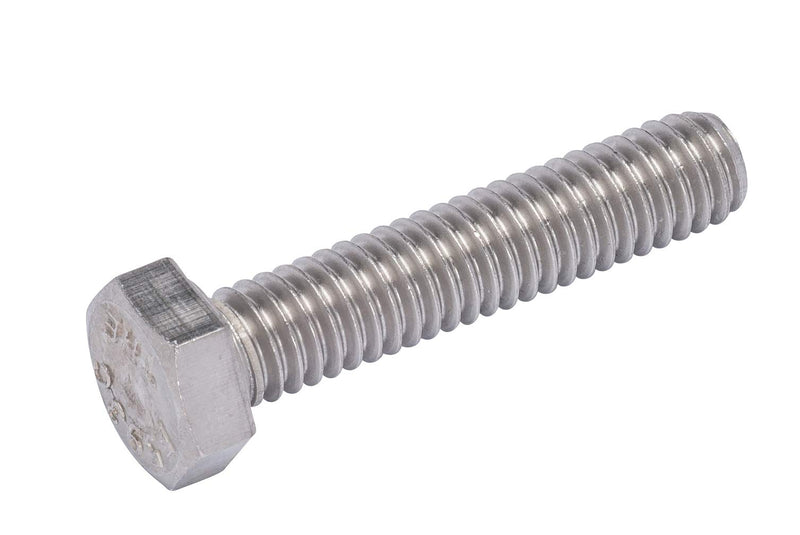 3/8"-16 X 1-1/2" (25pc) Stainless Hex Head Bolt, Fully Threaded, 18-8 Stainless