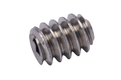 6-32 X 3/16" Stainless Set Screw with Hex Allen Head Drive and Oval Point (100 pc), 18-8