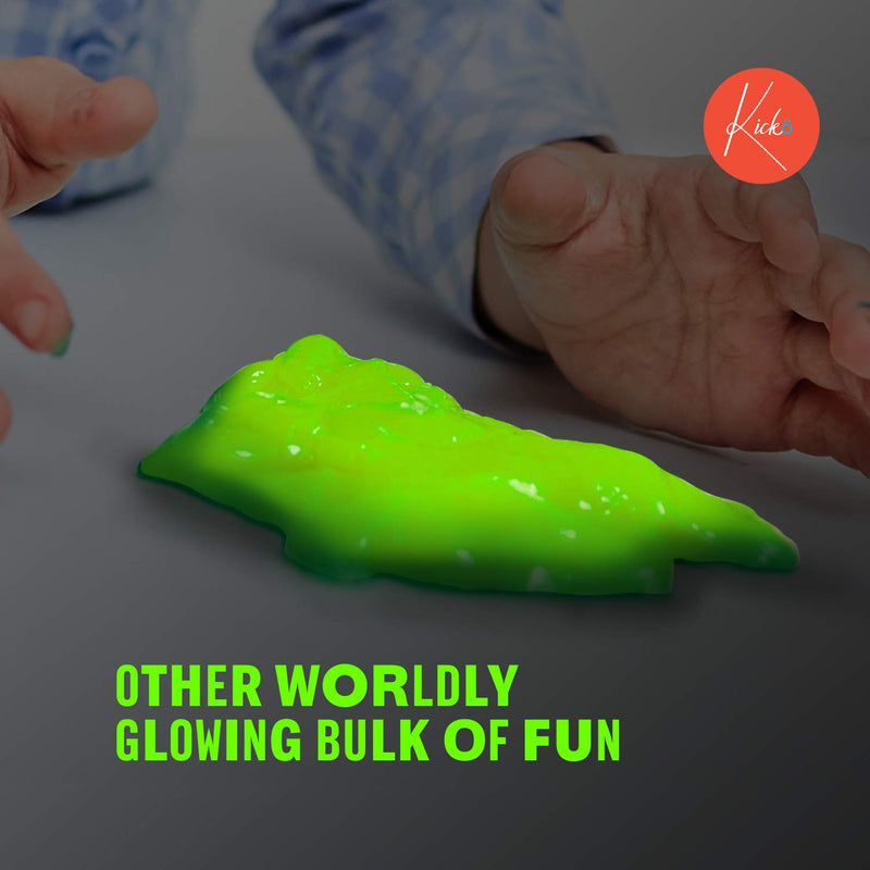 Kicko Glow in The Dark Alien Slime - Pack of 12 Colored, Gooey, and Squishy Slime in Alien