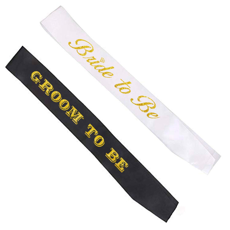 Bachelorette & Bachelor Party Sash - Groom, Bride to Be