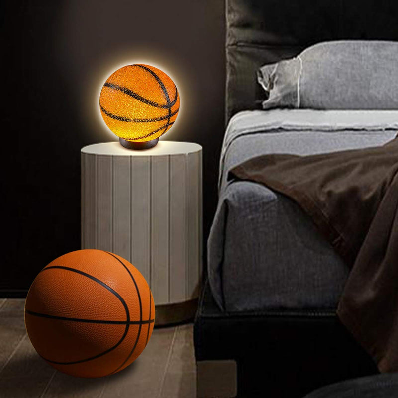 Kicko Sparkle Basketball Lamp - 1 Piece - B-Ball Shaped Lamp with Sturdy Plastic Base