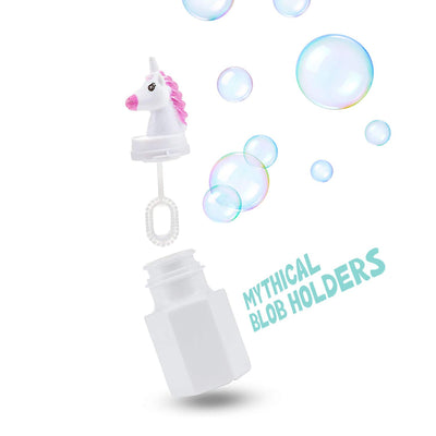 Kicko 3 Inch Unicorn Bubble Bottle - 24 Pieces of Mythical Blob Holders - for Novelty