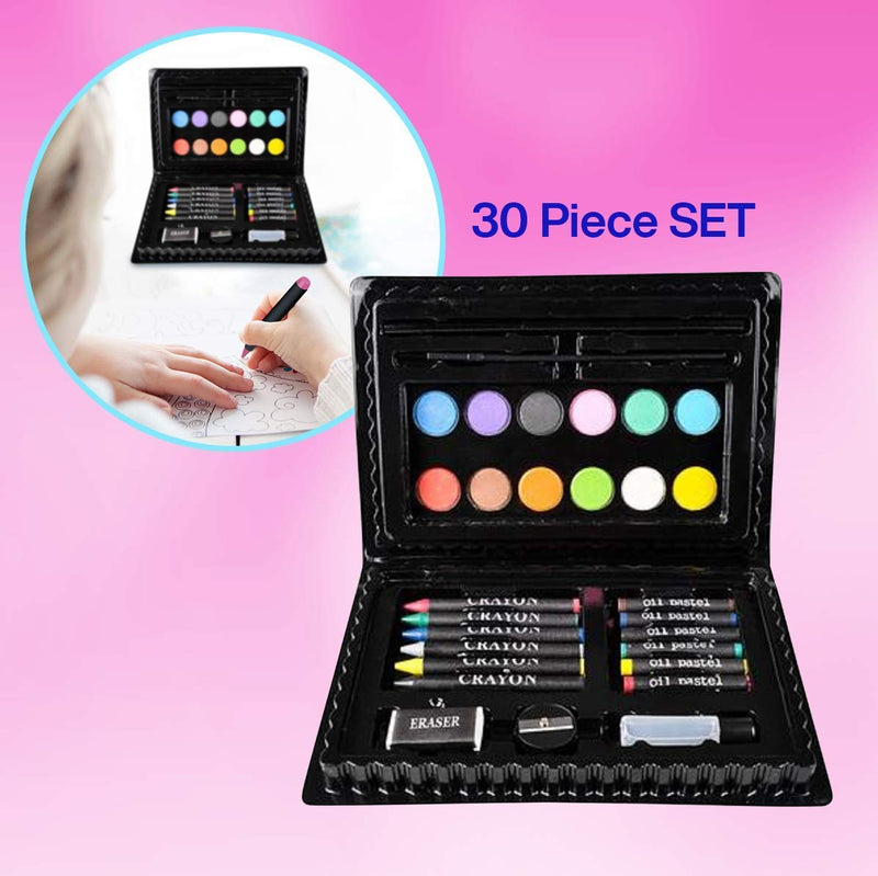 Kicko Deluxe Art Set - 30 Pieces Assorted Art Kit Supplies - for Artists, Painters