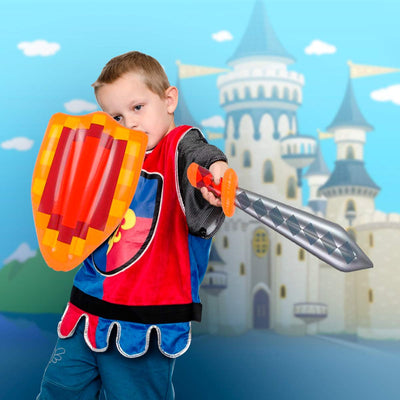 Kicko Inflatable Sword and Shield - Pack of 2 26 Inch Sword and 14x18.5 Inch Shield