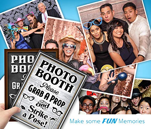 Bigtime Signs Photo Booth Props Sign, 2-Sided, Use for Any Wedding, Party or Event